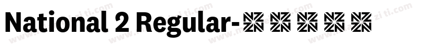 National 2 Regular字体转换
